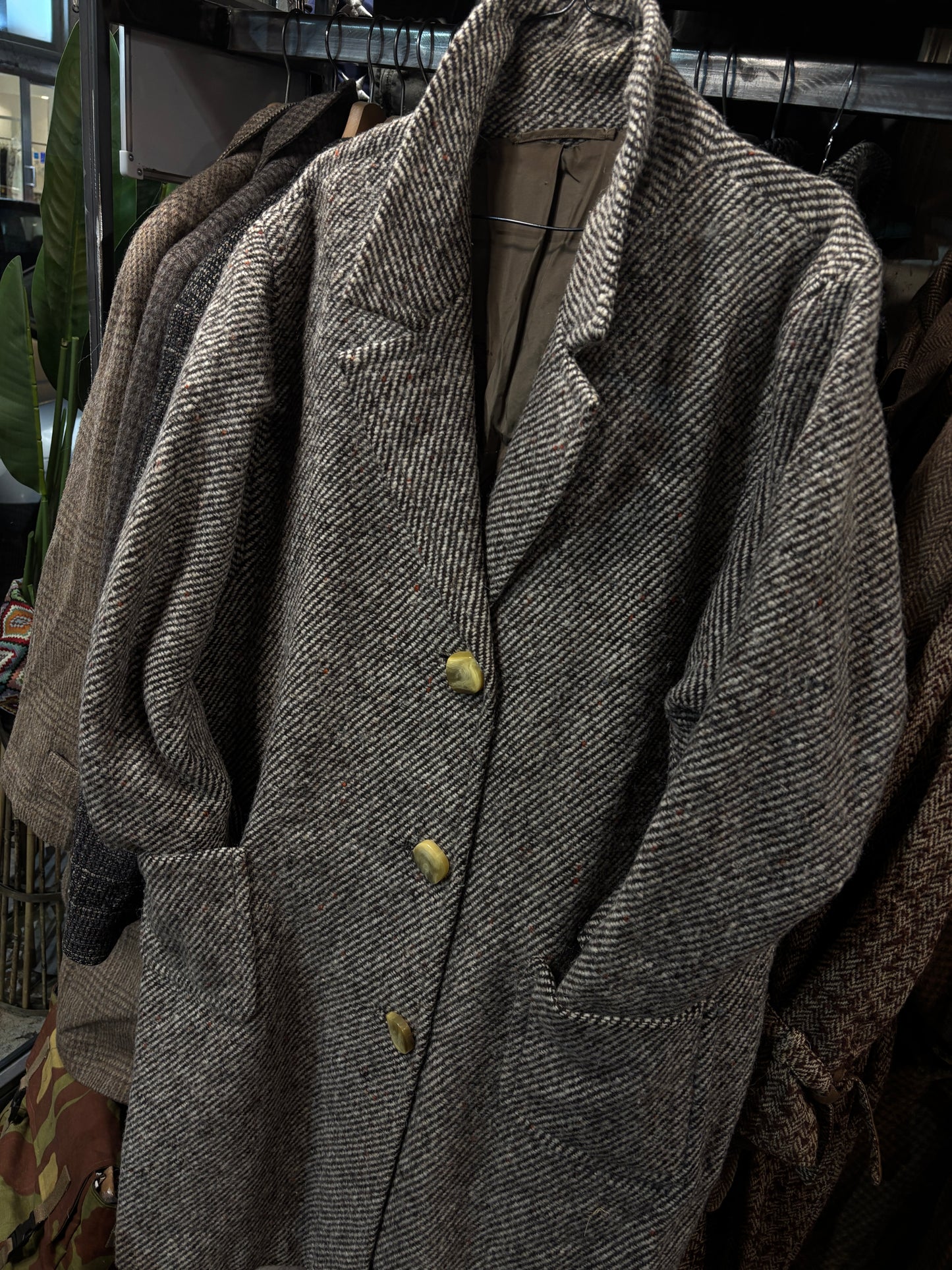 Cappotto spigato oversize tg.42/44