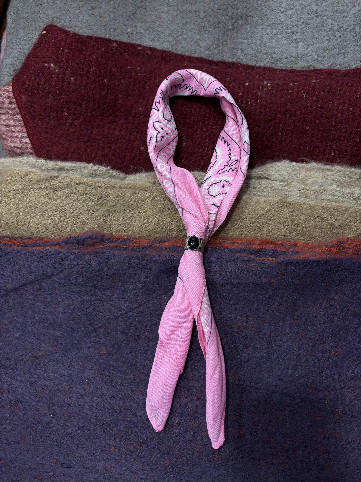 Bandana western con anello