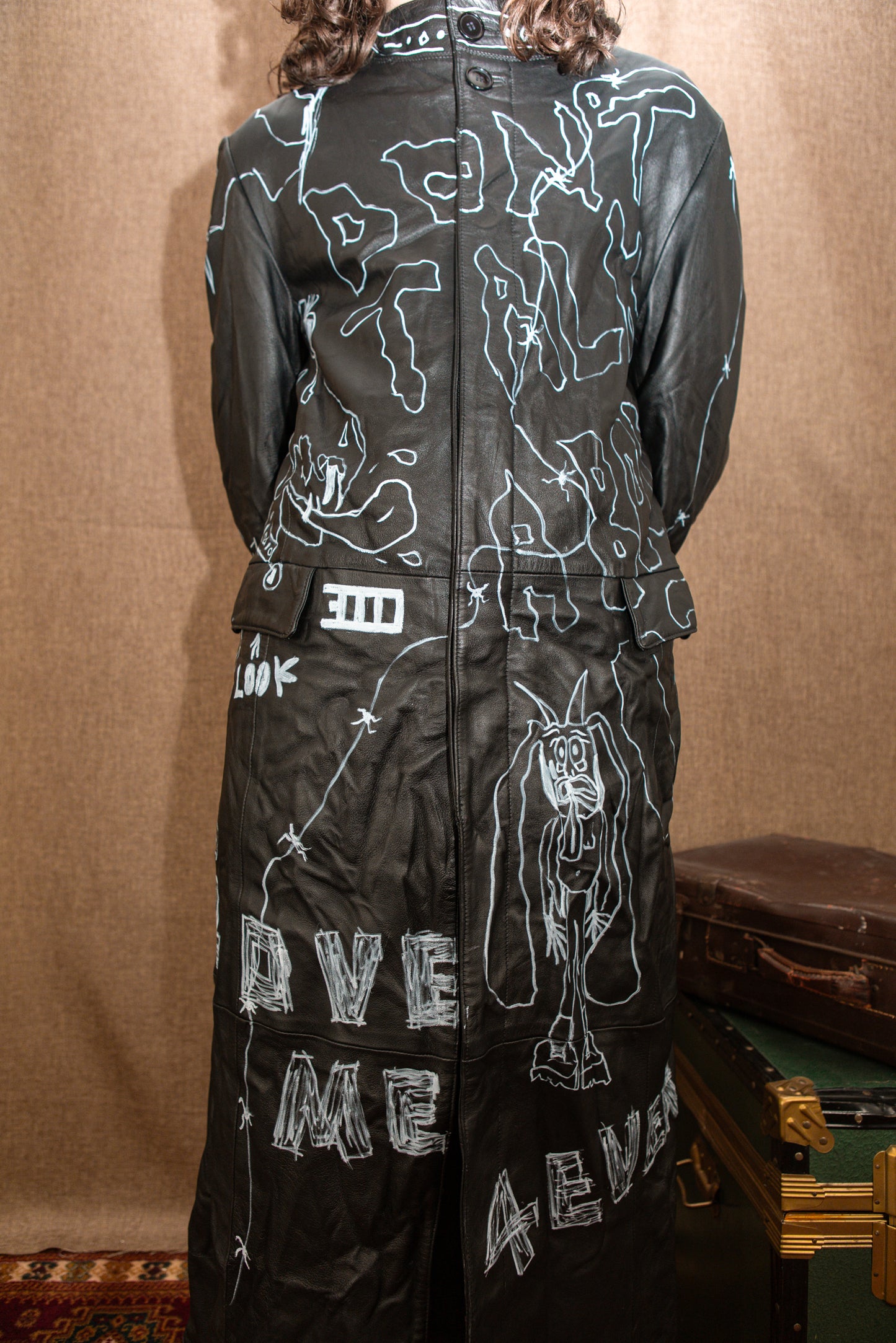 Leather coat rework by 3000