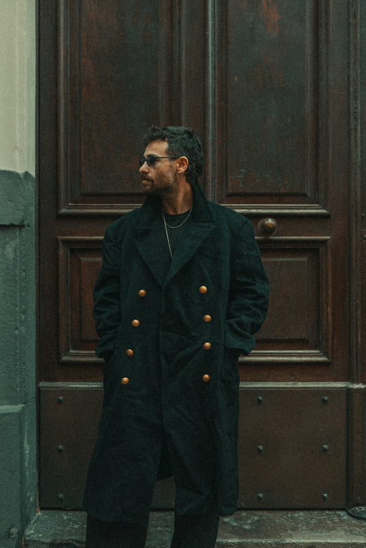 Manteau bleu marine taille 48/50