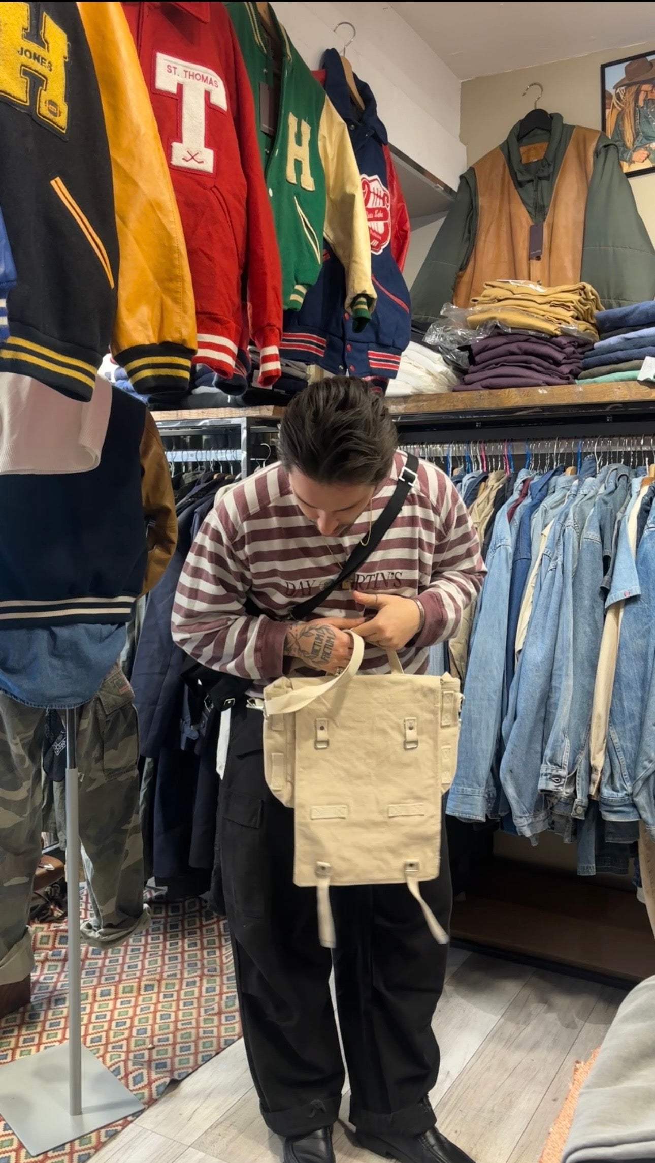 Sac bandoulière militaire