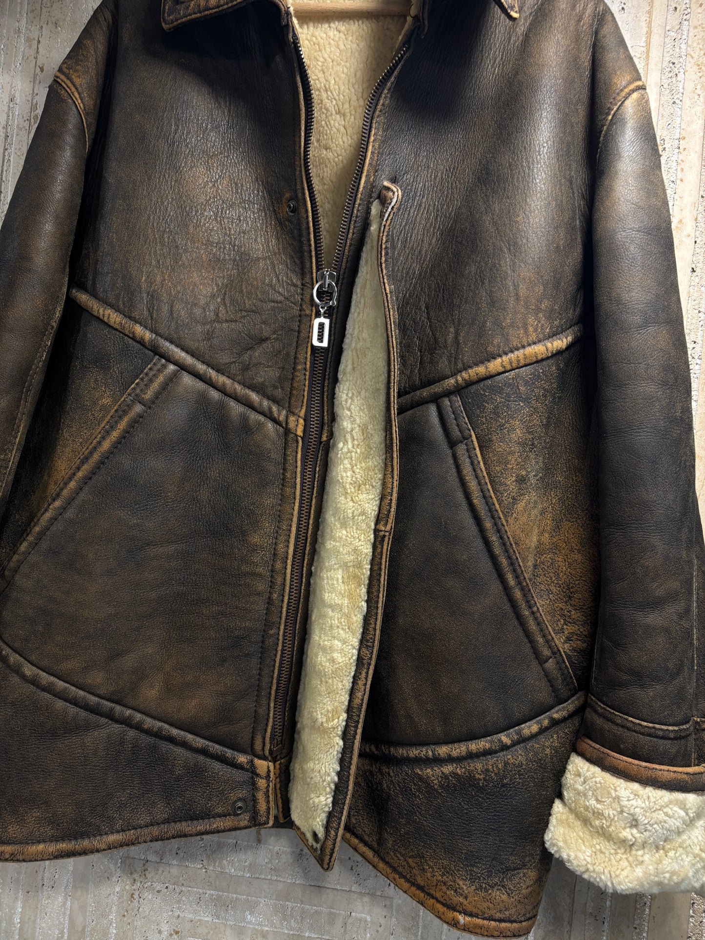 Montone shearling martellato tg.48/50