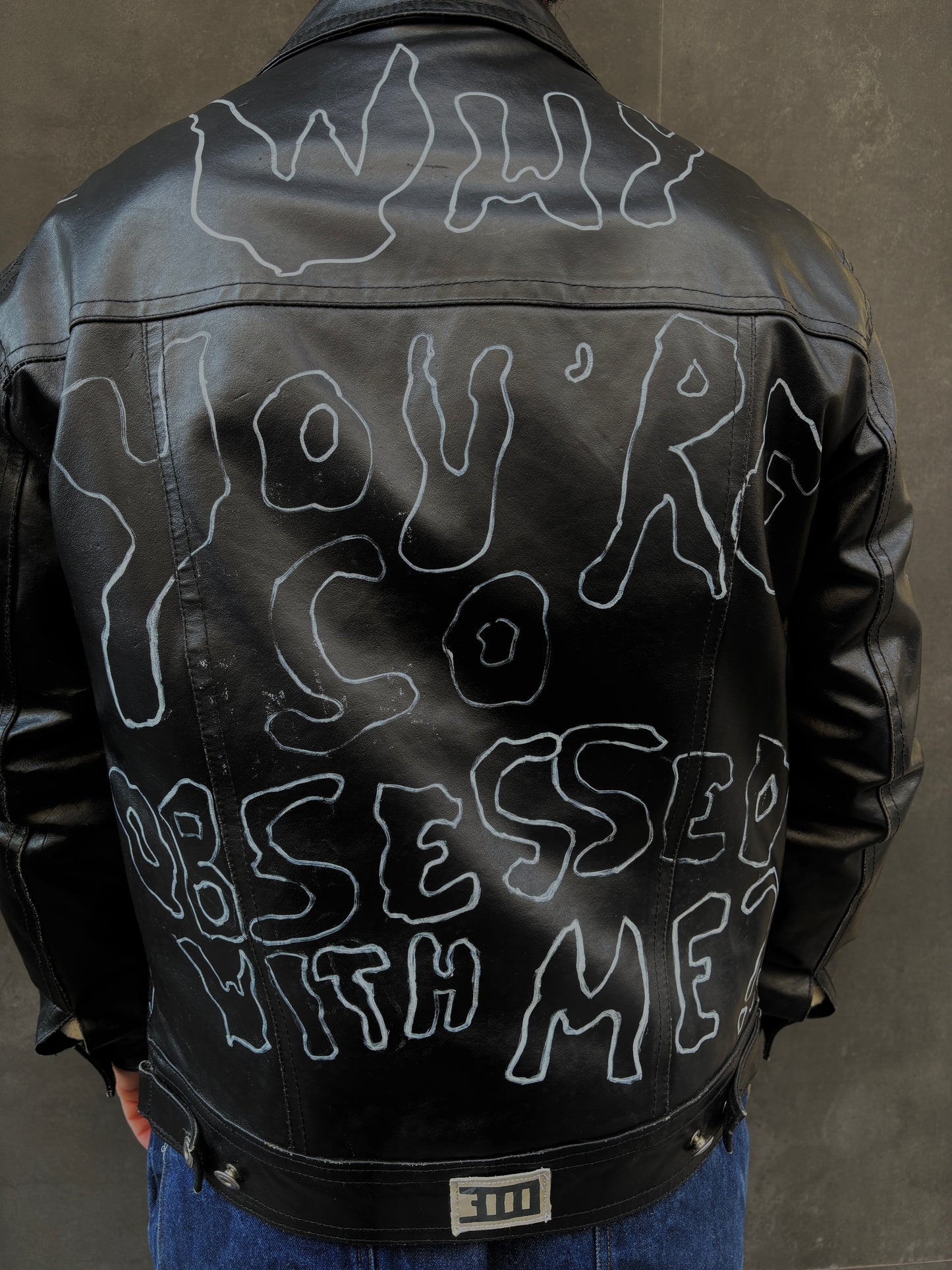 Rework leather jacket tg.M/L