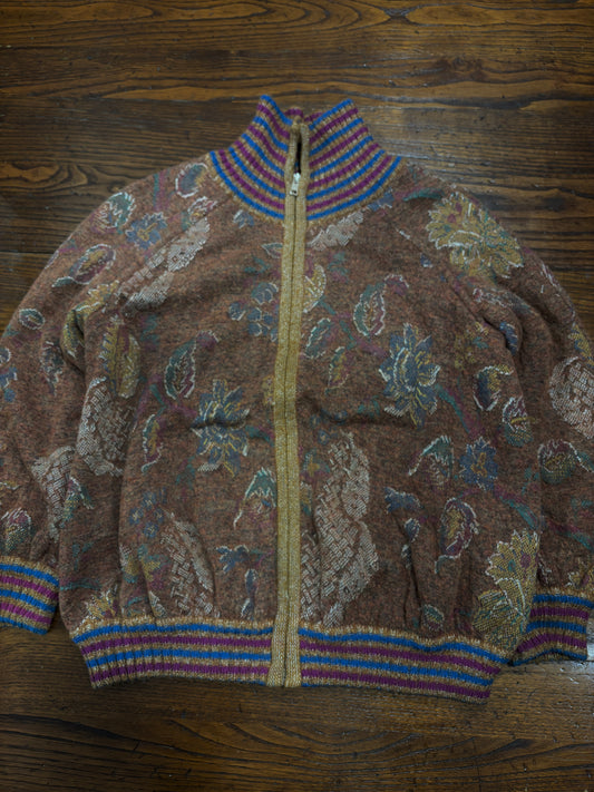 Cardigan zip stile etró tg.44/46