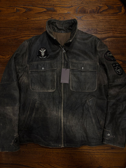 Aviator jacket martellata