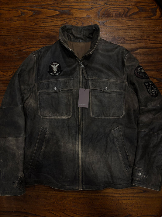 Aviator jacket martellata