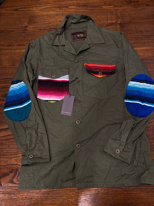 Chemise Navajo retravaillée, taille 48/50