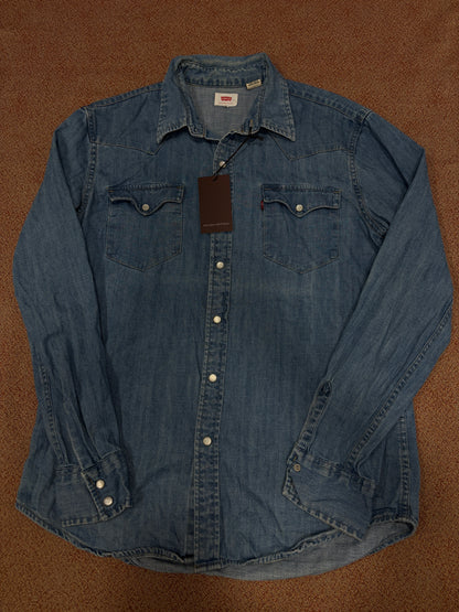 Denim shirt levi’s tg.42/44 cod163