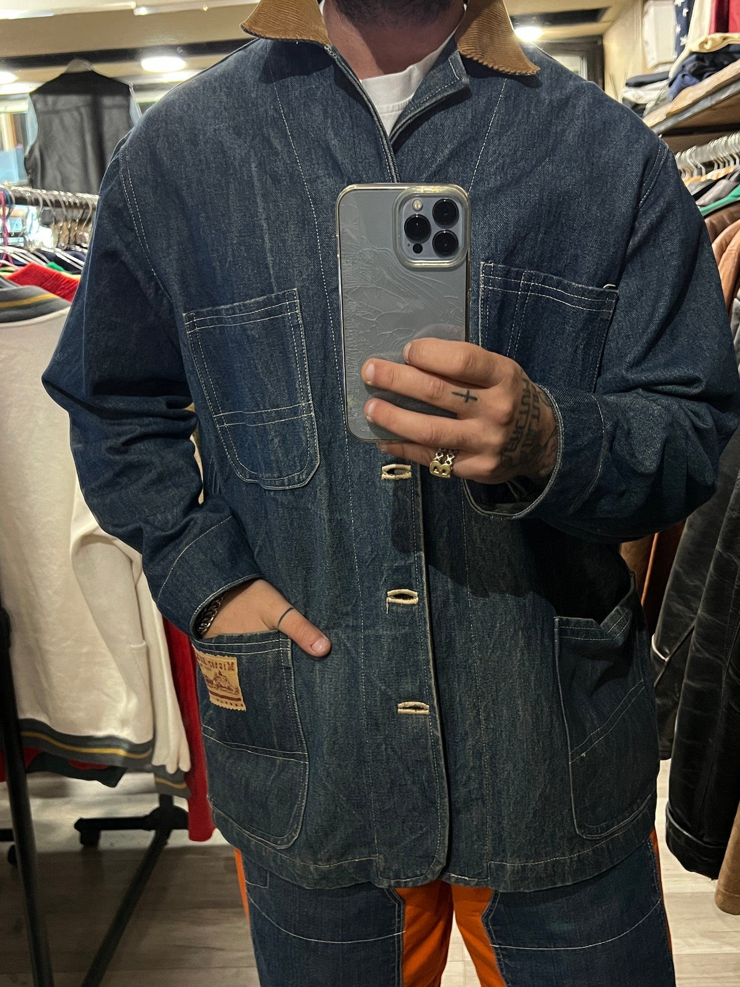 Sahariana in denim kent tg.48/50