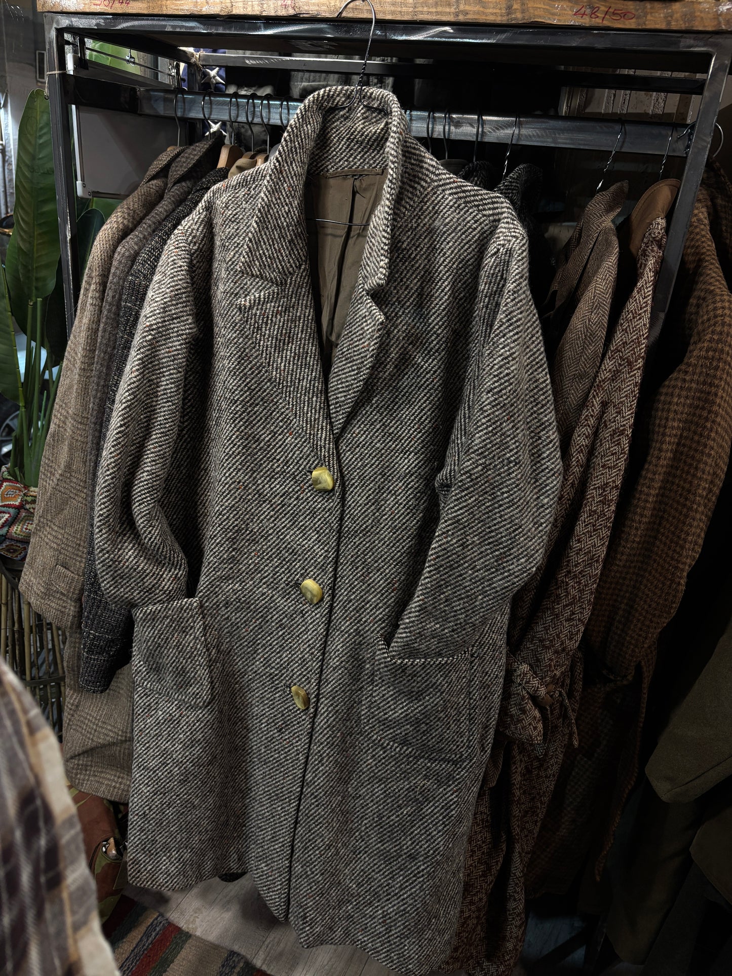 Cappotto spigato oversize tg.42/44