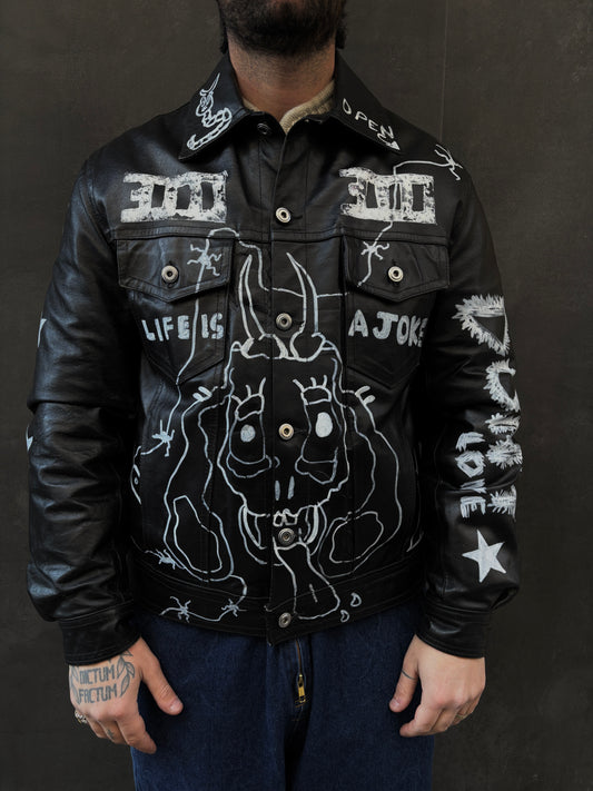 Rework leather jacket tg.M/L