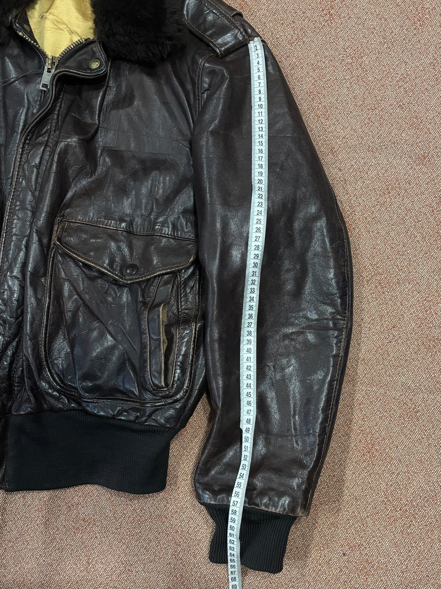 Schott leather bomber 80’