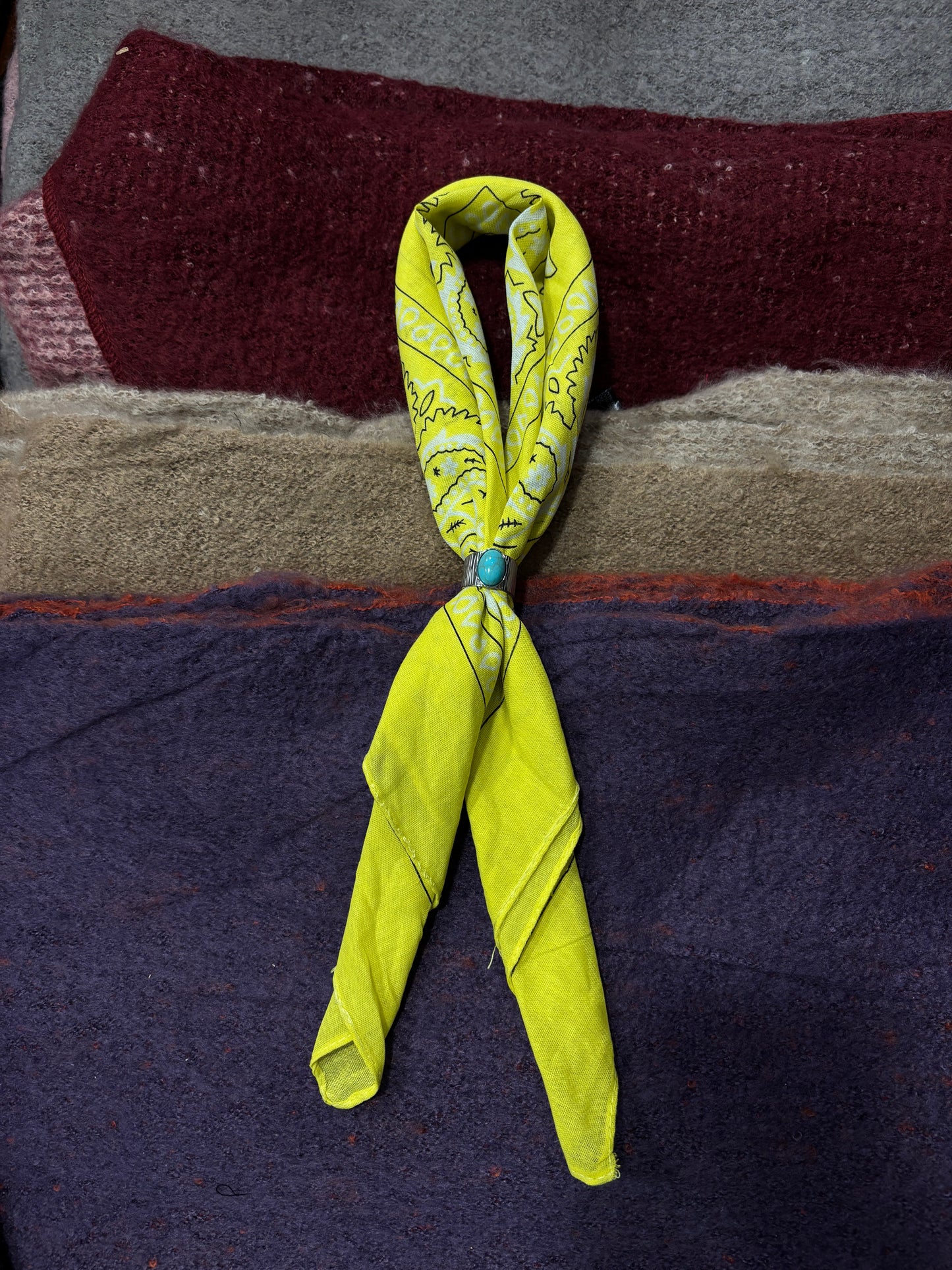 Bandana western con anello