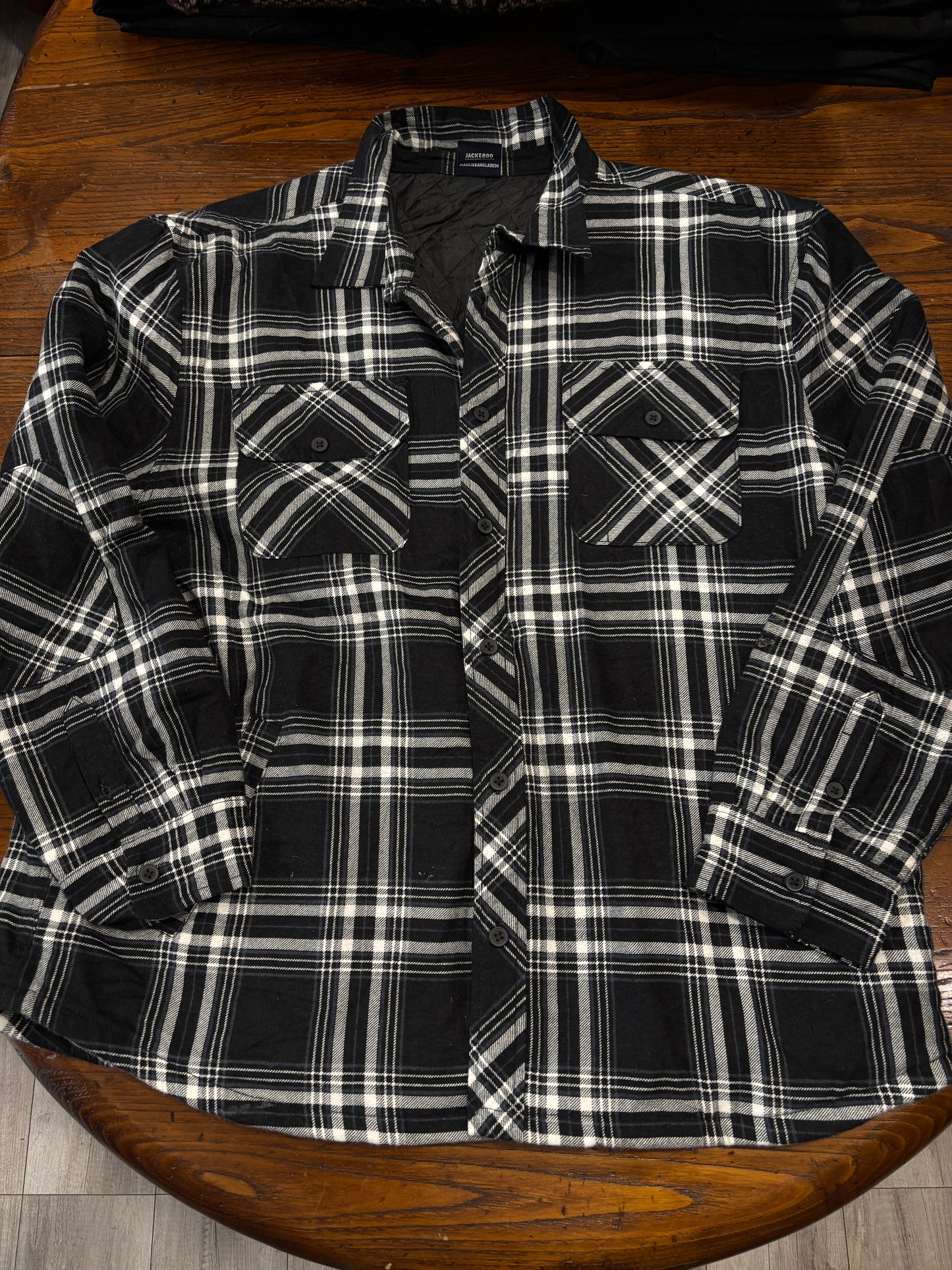 Flannel shirt trapuntata tg.48/50