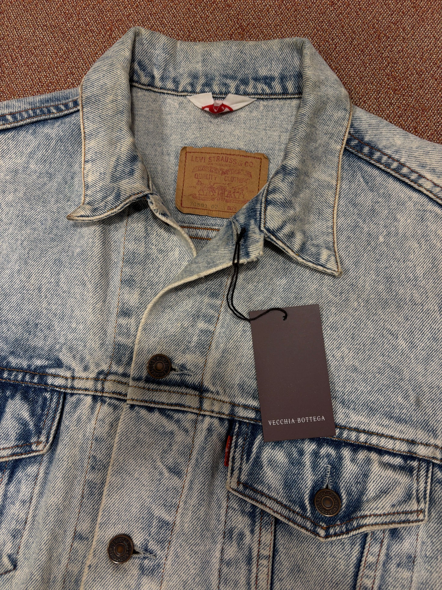Denim jacket levi’s west martellato tg.50/52
