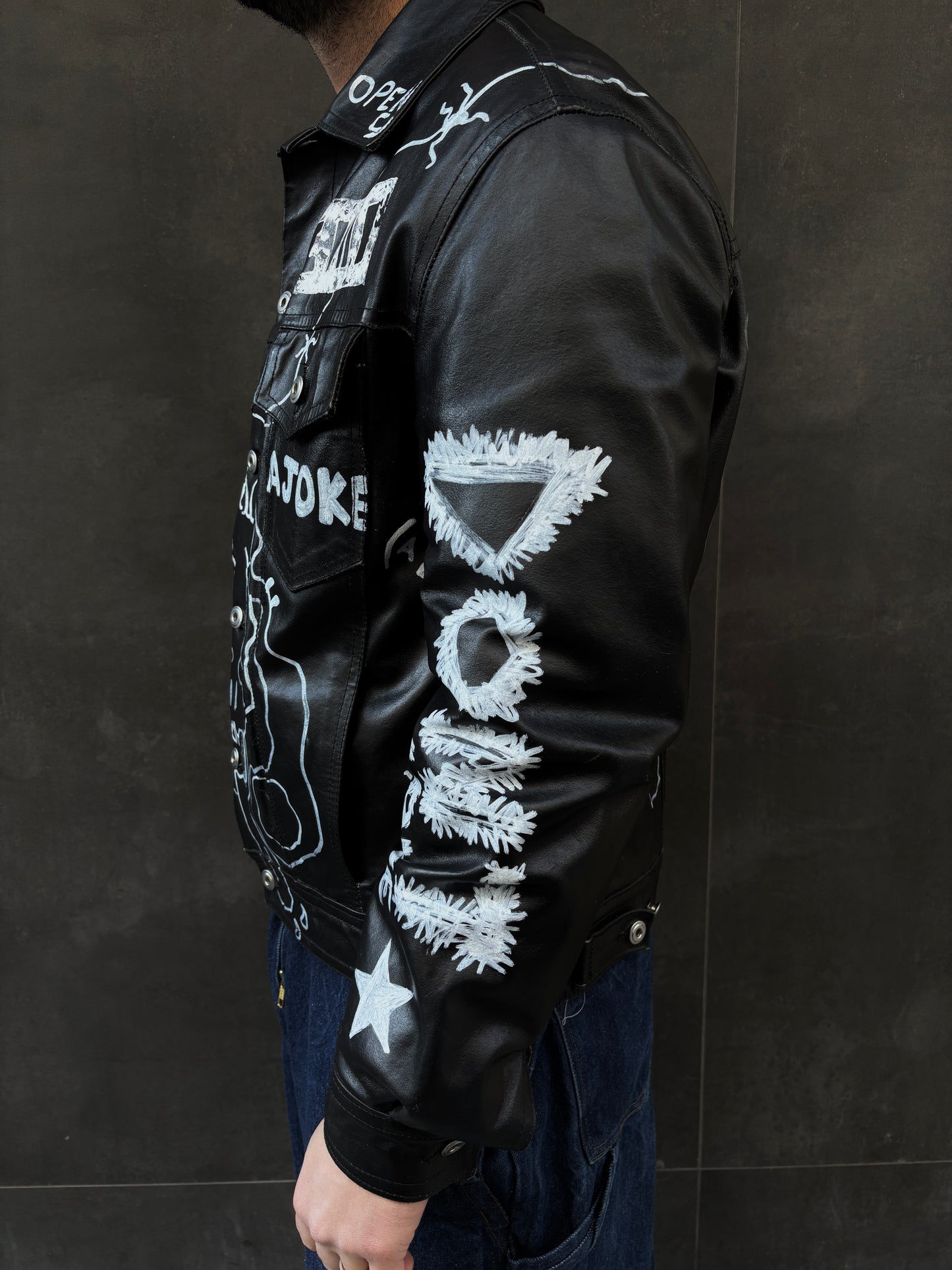 Rework leather jacket tg.M/L