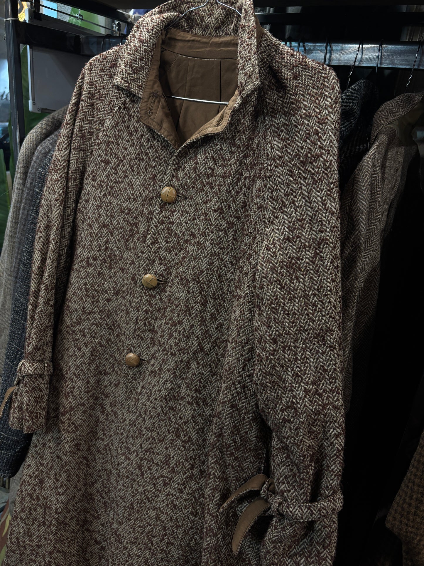 Cappotto spigato long tg.42/44