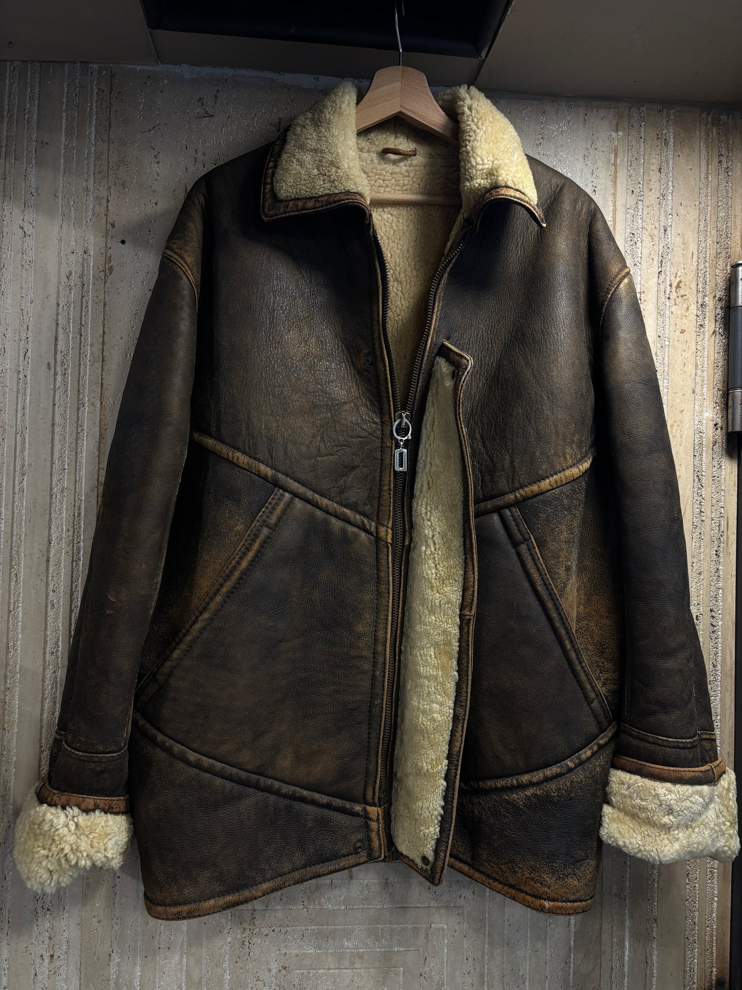 Montone shearling martellato tg.48/50